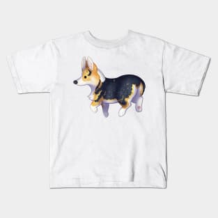 Cozy Corgi (Tricolor) Kids T-Shirt